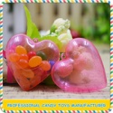 plastic heart shape candy toy for child - product's photo