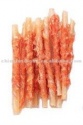 cowheel stick twined by chicken chicken wrap rawhide stick - product's photo