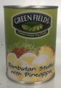 canned rambutan stuffed with pineapple in syrup - product's photo
